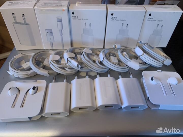 Зарядки на iPhone и samsung