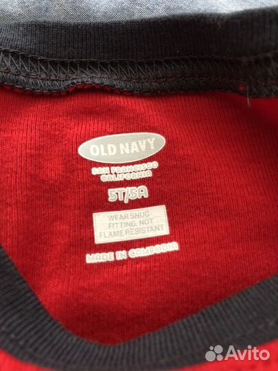 Пижама old navy 5T пожарная машина