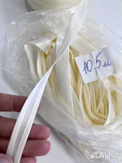 Косая бейка крем и беж