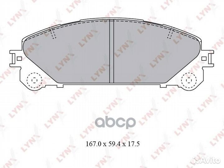 Колодки тормозные дисковые перед BD7596 LYN