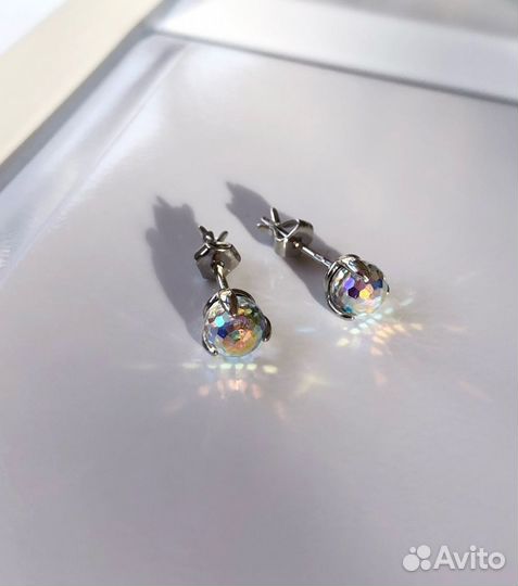 Серьги серебро