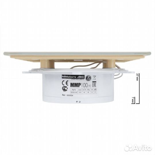 Вытяжной вентилятор сверхтонкий MMotors MM-P 100/9