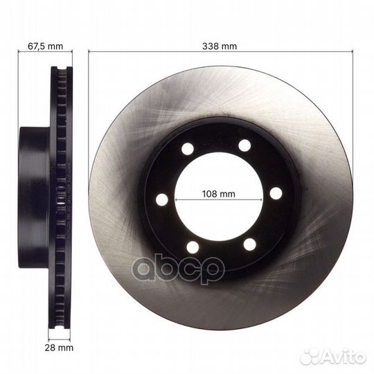 Диск тормозной avantech BR0137S avantech