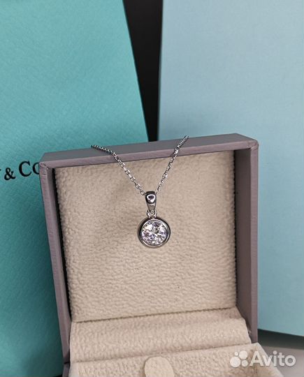 Кулон бриллиант муассанит 1 ct
