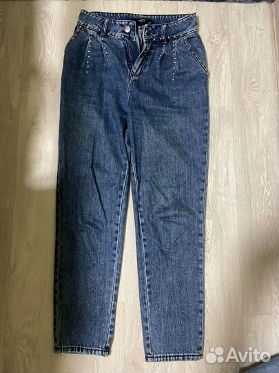 Джинсы zara с разрезами 36