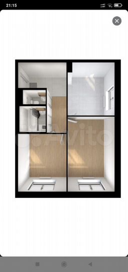 2-к. квартира, 51,6 м², 12/25 эт.