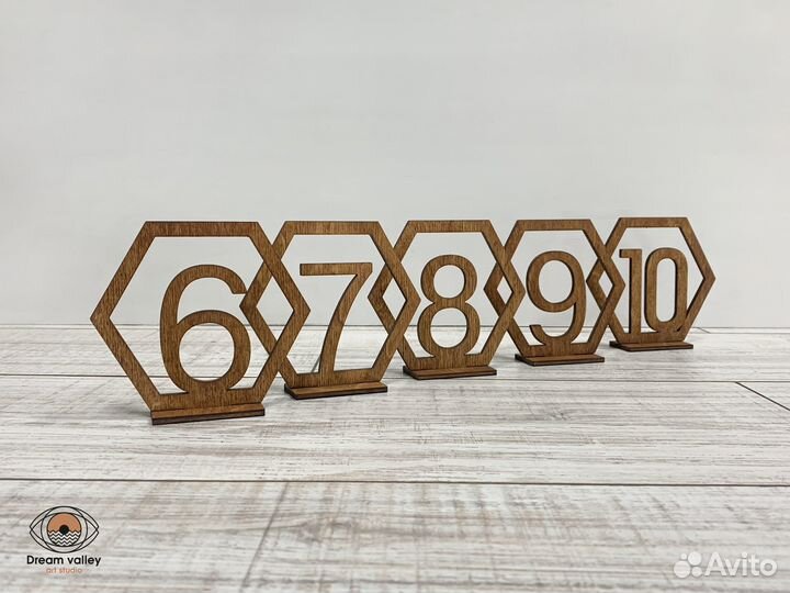 Номерки на стол для баров, ресторанов, на свадьбу