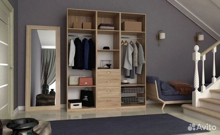 Гардеробная все размеры