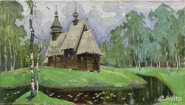 Картина маслом на холсте (пейзаж)