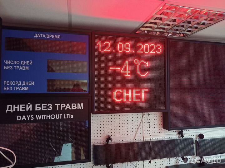 Табло погодных условий 690*690мм температура, дата