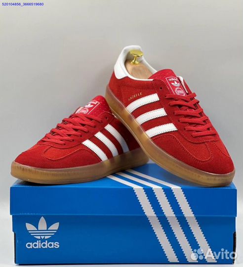 Кроссовки Adidas Gazelle Red (Арт.87649)