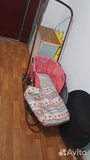 Детские санки коляска бу