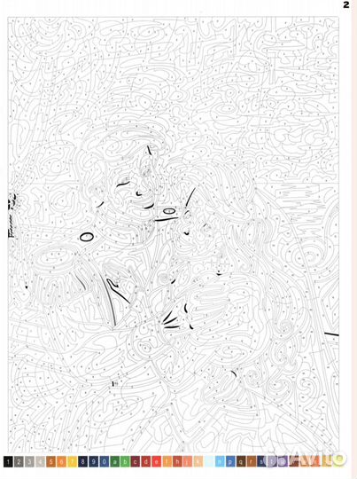 Иностранная раскраска по номерам