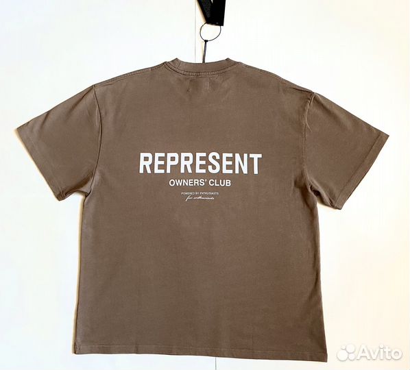 Футболка represent коричневая новая коллекция