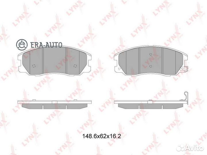 Lynxauto BD-1816 Колодки тормозные chevrolet capti