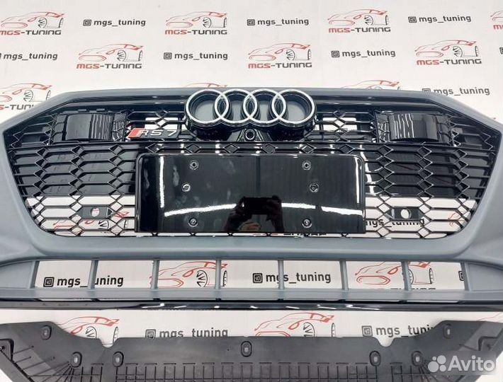 Передний бампер RS7 Audi A7 4K 2017+ Ауди А7 рс7