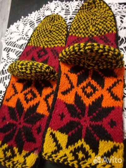 Носки (джурабы).Шерсть.Вязание