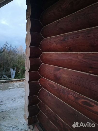 Ручная шлифовка, конопатка, покраска срубов