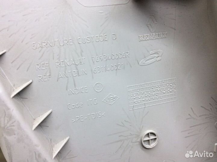 Обшивка стойки задняя правая Renault Megane 3