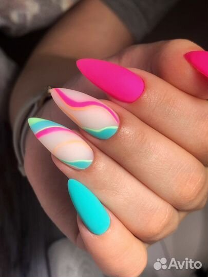 Маникюр гель лак/наращивание