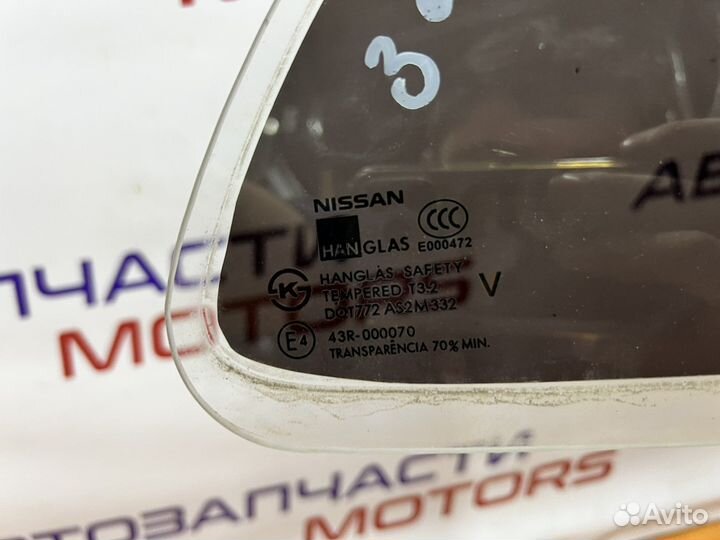 Nissan Almera Classic B10 Стекло заднее правое
