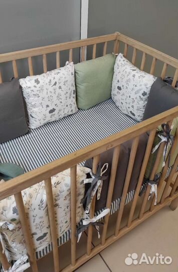 Бортики в кроватку новые