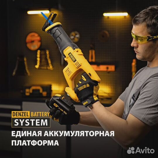 Пила сабельная аккум-ная Denzel CRC-115(28465)