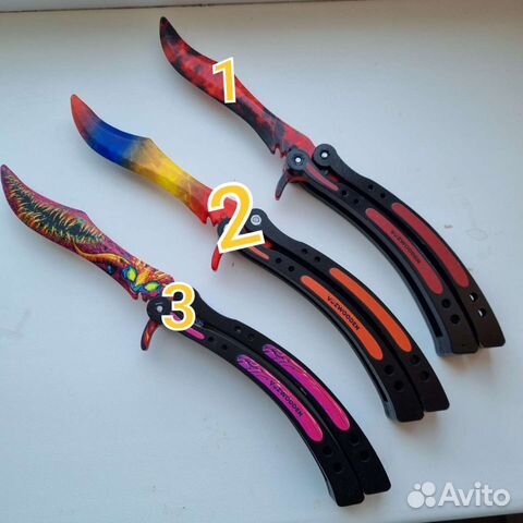 Деревянный нож бабочка