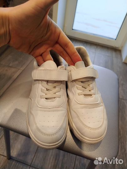 Кеды белые детские унисекс 34 размер