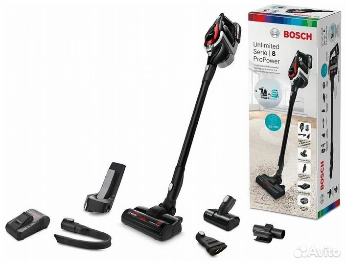 Аккумуляторный пылесос Bosch Unlimited 8BSS81POW