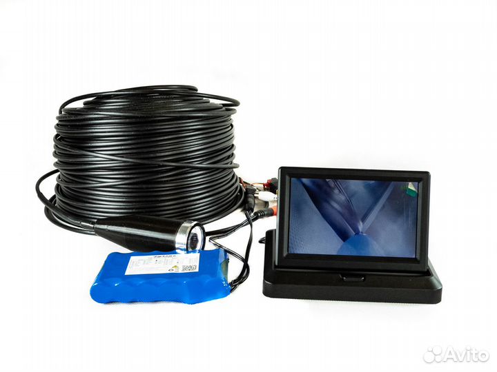 Камера для исследования скважин с монитором на 50m