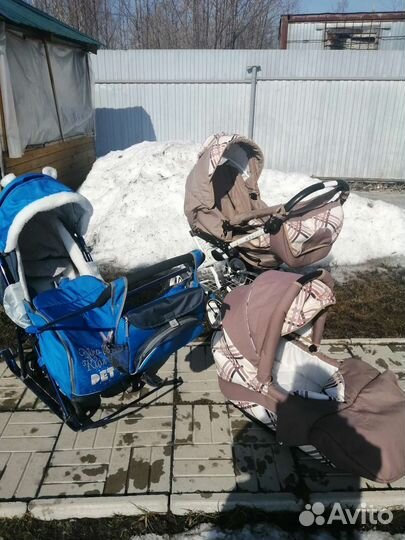 Детские санки, коляска 2 в 1