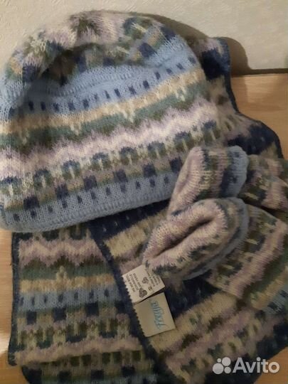 Комплект шапка и шарф женский