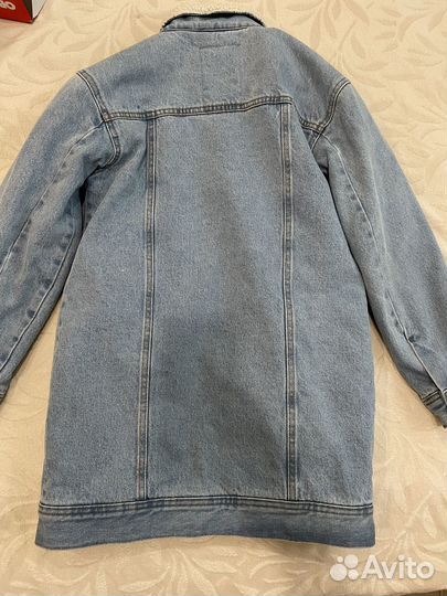 Джинсовая утепленная куртка для девочки