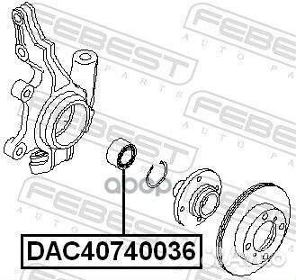 Подшипник ступицы передний nissan Almera N16 FE