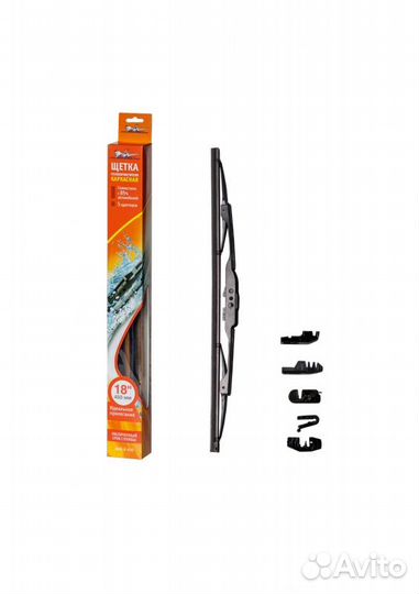 Щетка стеклоочистителя каркасная 450мм крепление h