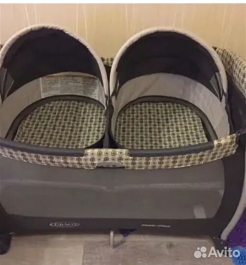 Манеж кровать для двойни