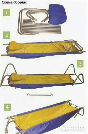 Ванна-простыня впт-27 для купания лежачих больных