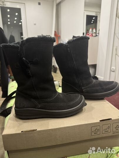 Сапоги для девочки ecco 34 разм