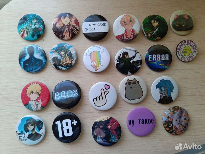 Значки с аниме
