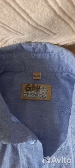 Рубашки детские на возраст 1-2 года