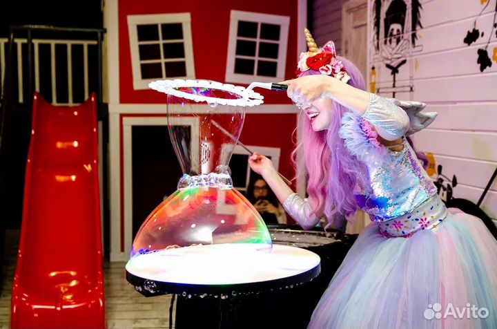 Шоу мыльных пузырей