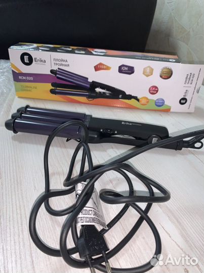 Плойка тройная для волос Erika Professional RCM020