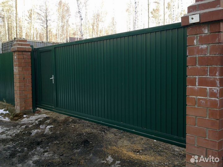 Откатные ворота 4х2