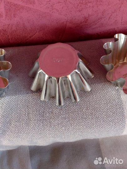 Форма для кекса металлическая 3 шт