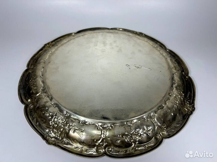 Винтажный металлический поднос
