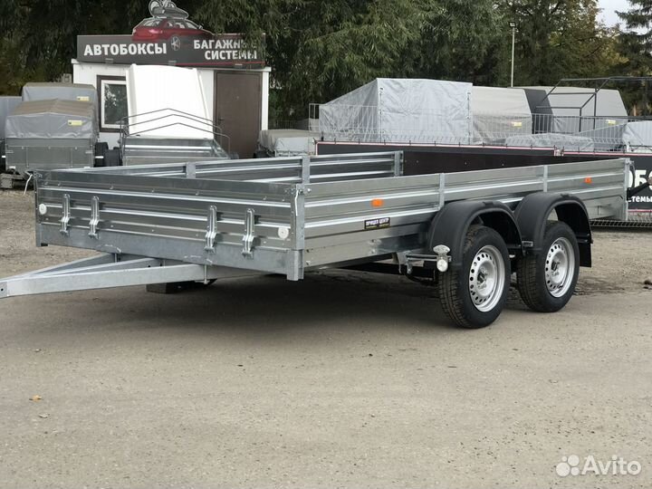 Прицеп мзса 817736 с бортом-аппарелью