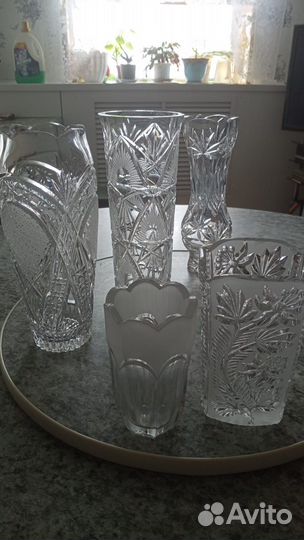 Ваза хрустальная