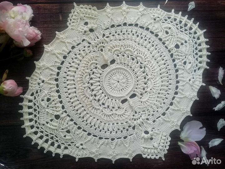 Салфетка вязаная крючком