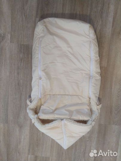 Меховой конверт в коляску овчина